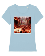 rock concert Tricou mânecă scurtă guler larg fitted Damă Expresser