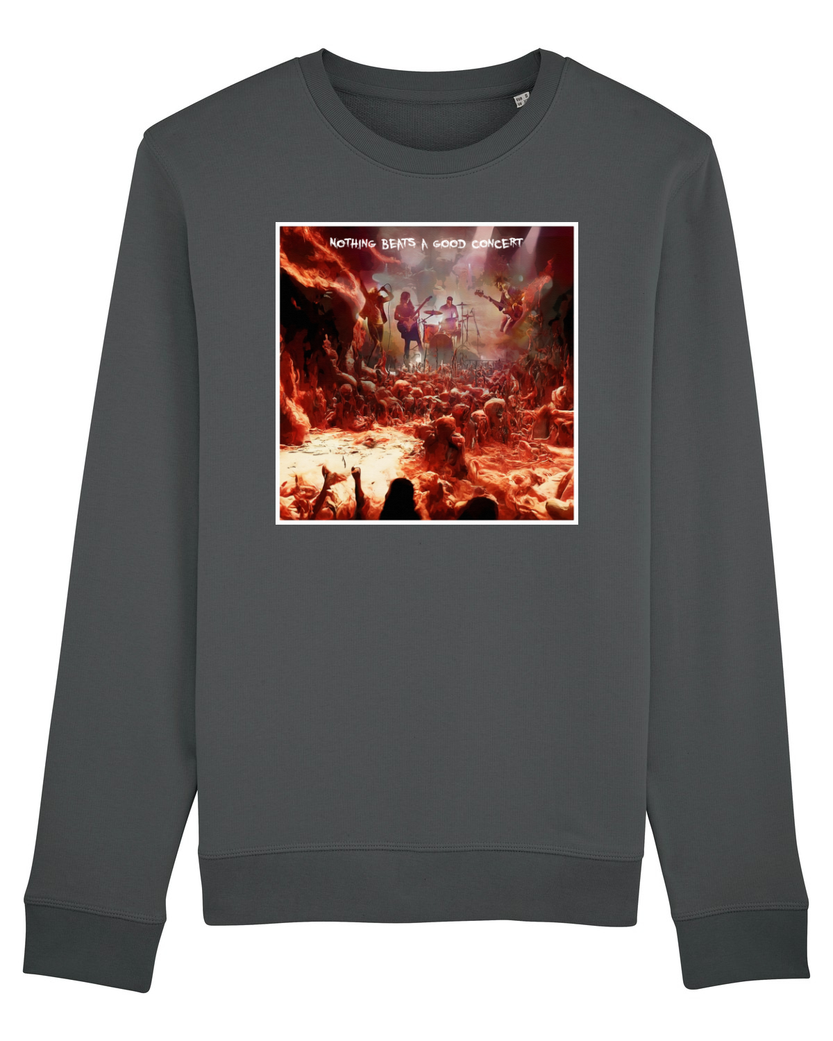 Bluză mânecă lungă Unisex Rise Anthracite