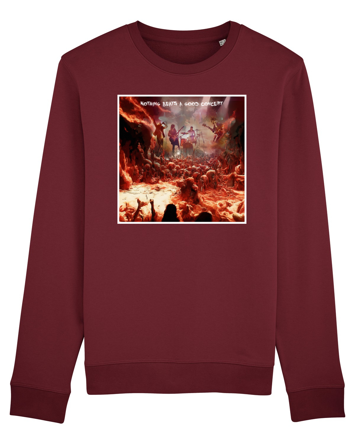 Bluză mânecă lungă Unisex Rise Burgundy