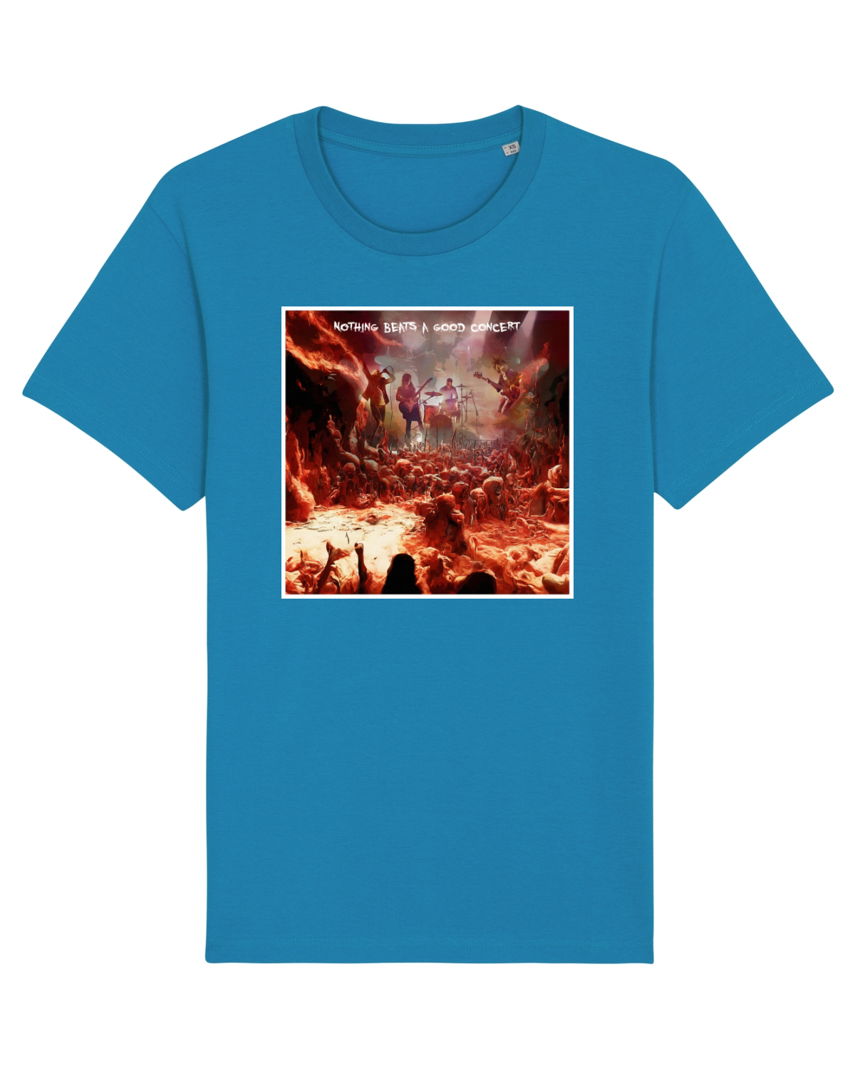 Tricou mânecă scurtă Unisex Rocker Azur