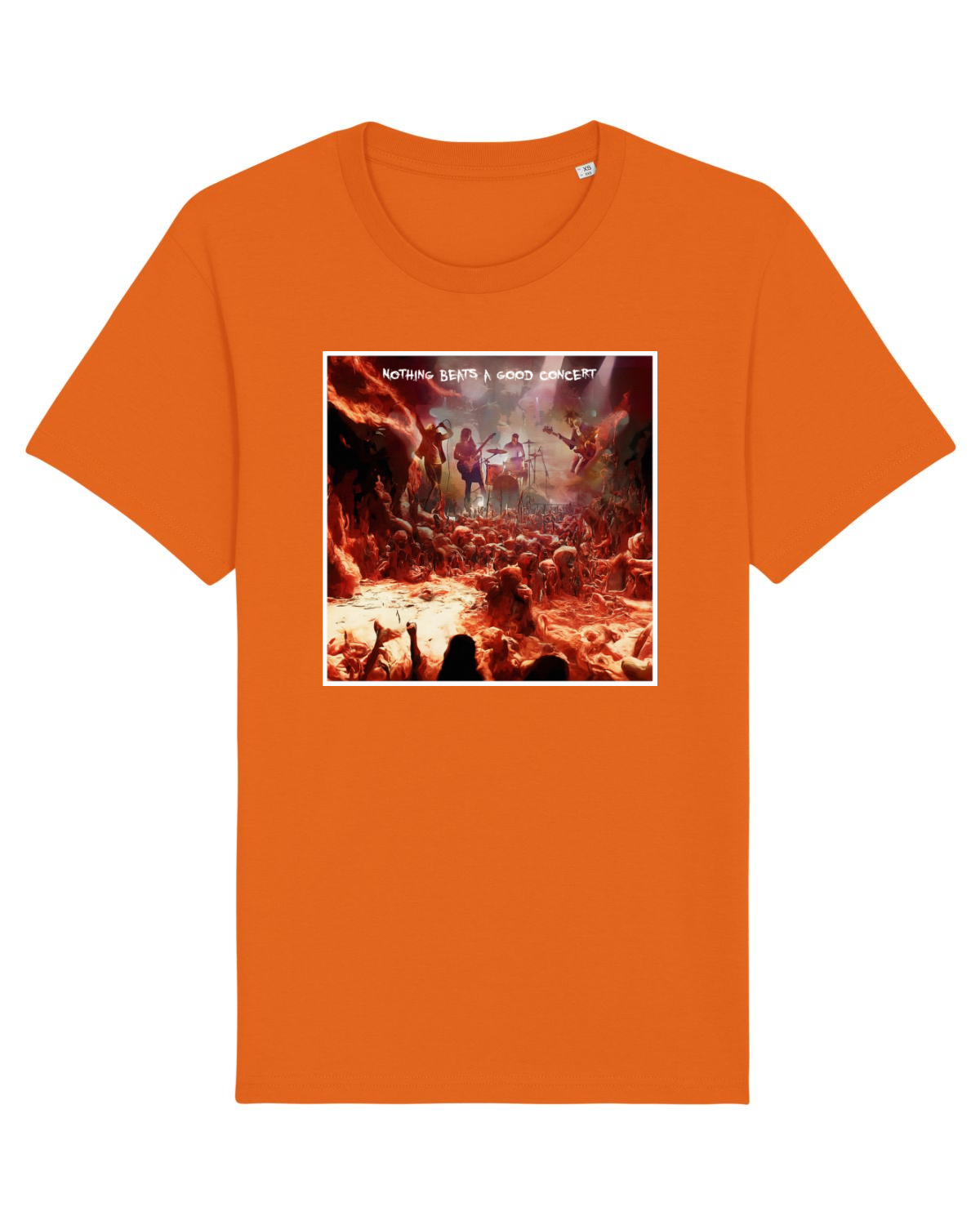 Tricou mânecă scurtă Unisex Rocker Bright Orange