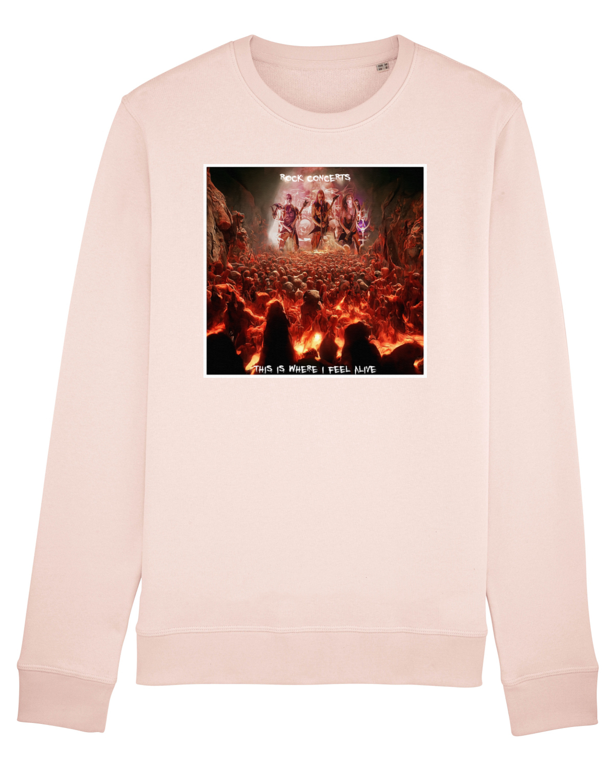 Bluză mânecă lungă Unisex Rise Candy Pink