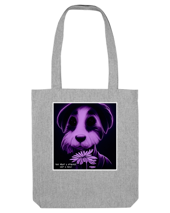 purple dog Heather Grey
