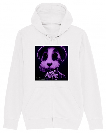 purple dog White