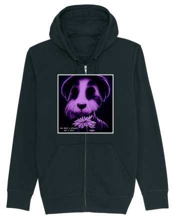 purple dog Black