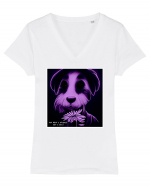 purple dog Tricou mânecă scurtă guler V Damă Evoker