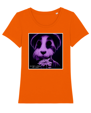 purple dog Bright Orange