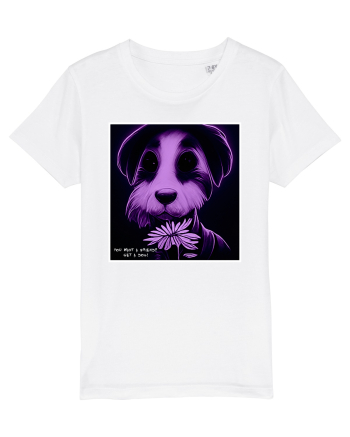 purple dog White