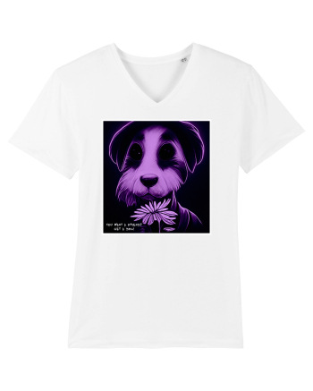 purple dog White