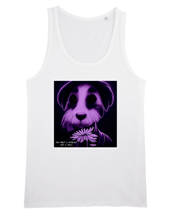 purple dog White