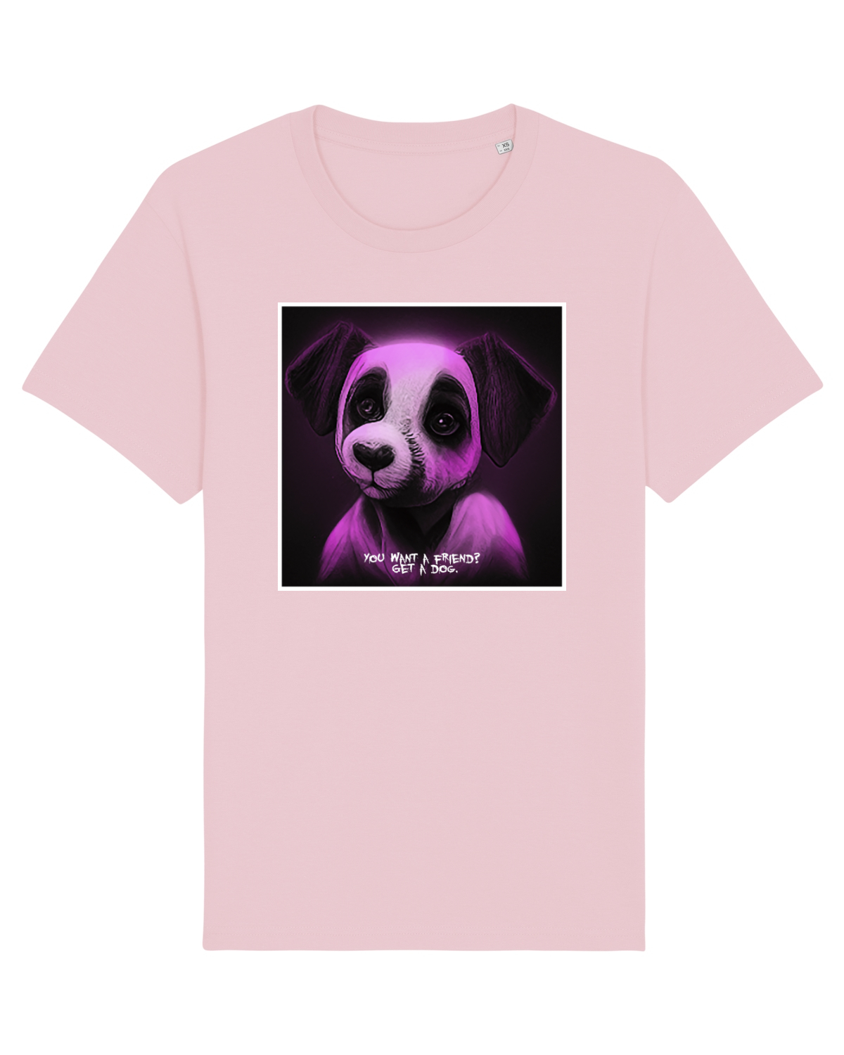 Tricou mânecă scurtă Unisex Rocker Cotton Pink