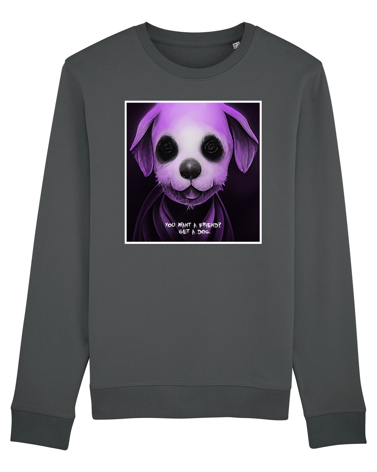 Bluză mânecă lungă Unisex Rise Anthracite