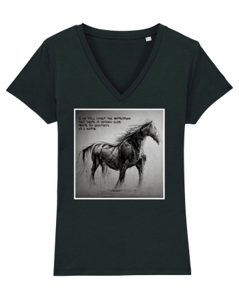 beautiful horse Black