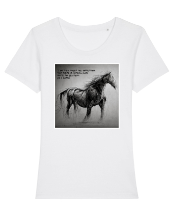 beautiful horse White