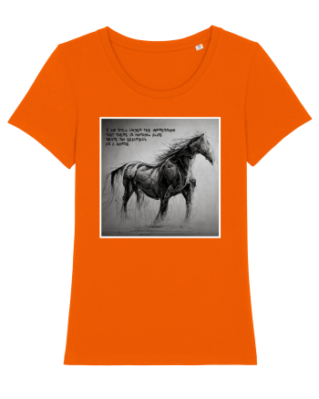 beautiful horse Bright Orange