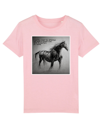 beautiful horse Cotton Pink