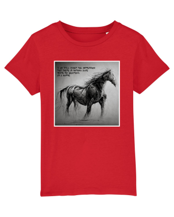 beautiful horse Red