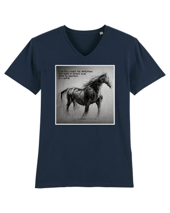 beautiful horse French Navy