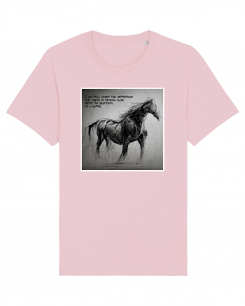 beautiful horse Cotton Pink