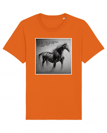 beautiful horse Bright Orange