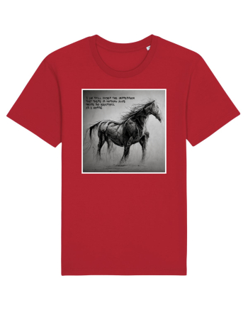 beautiful horse Red