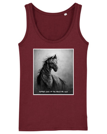 horses wings Burgundy