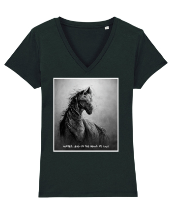 horses wings Black