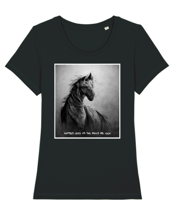 horses wings Black