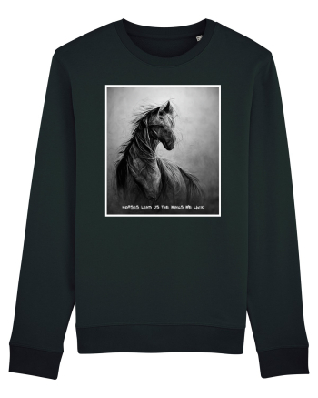horses wings Black