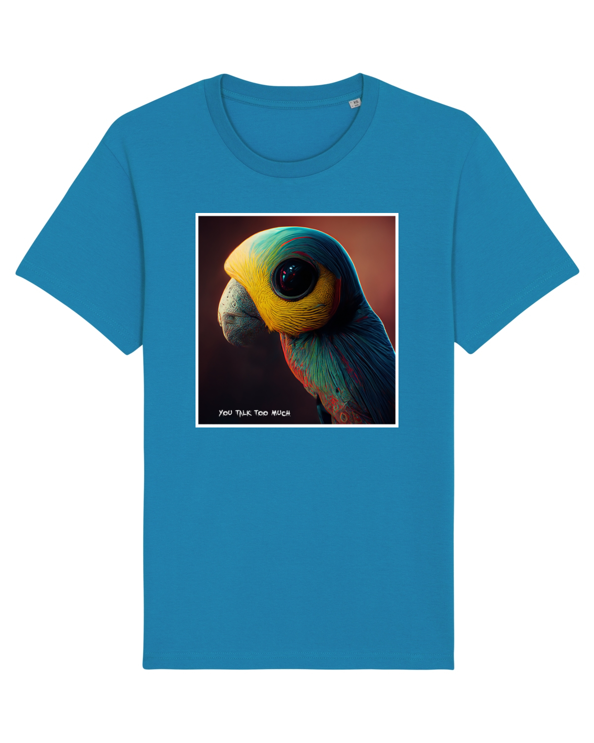 Tricou mânecă scurtă Unisex Rocker Azur