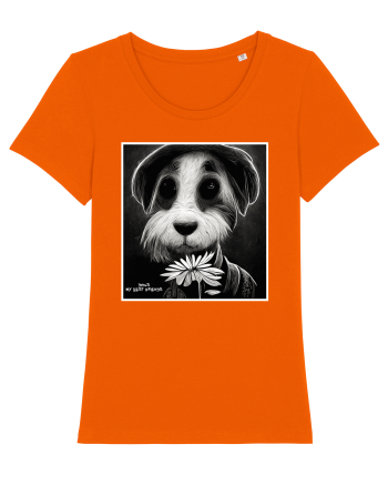 dogs best friends Bright Orange