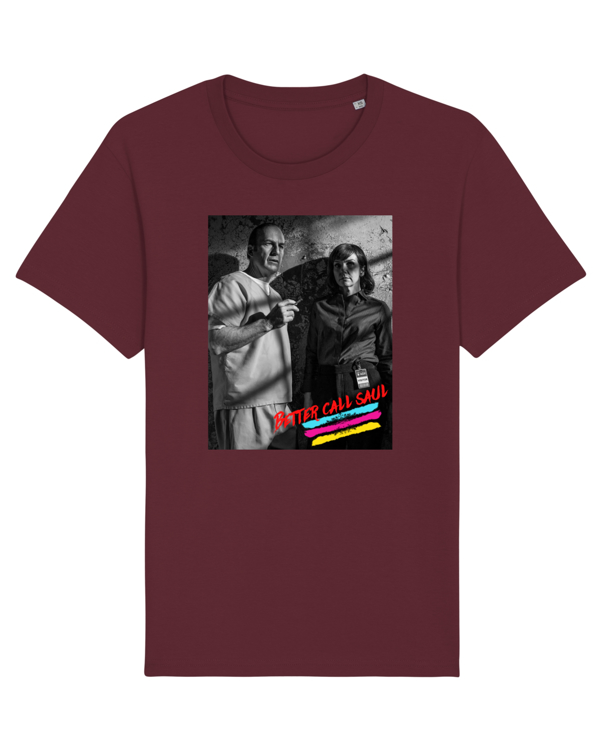 Tricou mânecă scurtă Unisex Rocker Burgundy