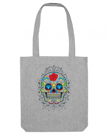 Mexican Sugar Skull Heather Grey