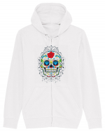 Mexican Sugar Skull Hanorac cu fermoar Unisex Connector