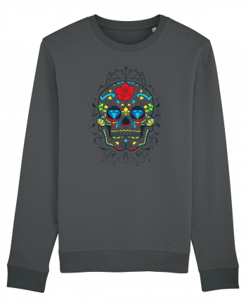 Mexican Sugar Skull Anthracite