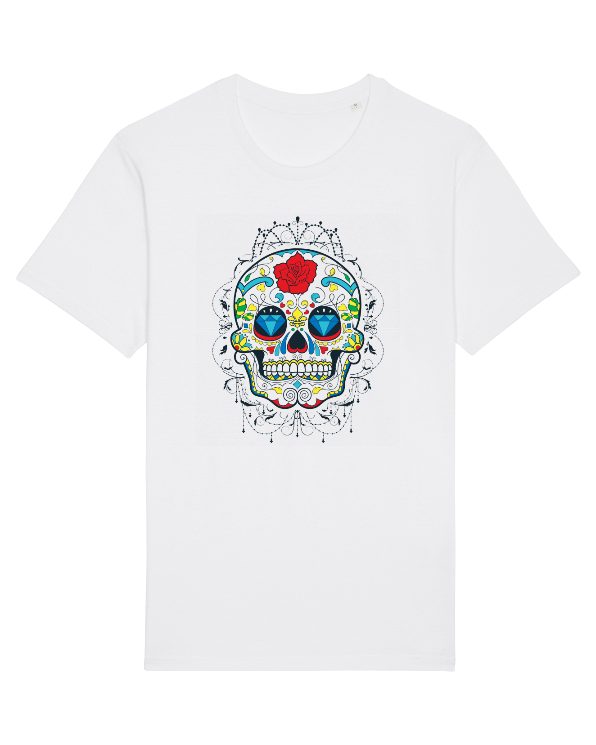 Tricou mânecă scurtă Unisex Rocker White