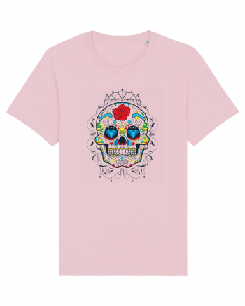 Mexican Sugar Skull Cotton Pink