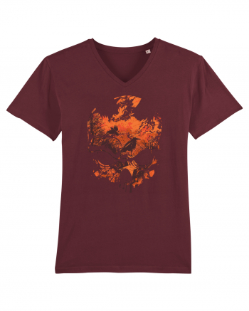 The Autumn Skull Burgundy