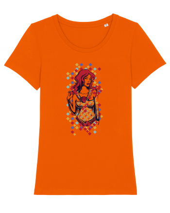 Amazon Woman Warrior Bright Orange