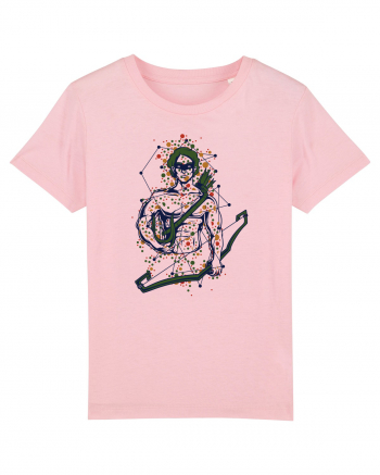 Graffiti Greek Warrior Cotton Pink