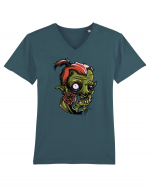 Rose Zombie Monster Tricou mânecă scurtă guler V Bărbat Presenter