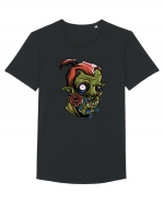 Rose Zombie Monster Tricou mânecă scurtă guler larg Bărbat Skater