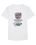 I Love Cooking With Wine Tricou mânecă scurtă guler larg Bărbat Skater