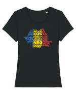 Pentru montaniarzi - Romania 2500 - 13 Varfuri cucerite Tricou mânecă scurtă guler larg fitted Damă Expresser
