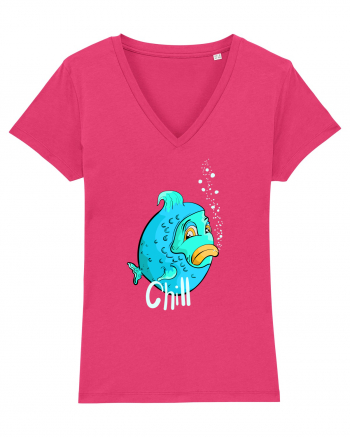 Blue fish chill text Raspberry