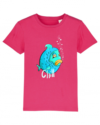 Blue fish chill text Raspberry