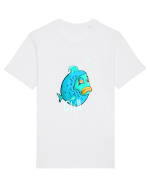 Blue fish chill text Tricou mânecă scurtă Unisex Rocker