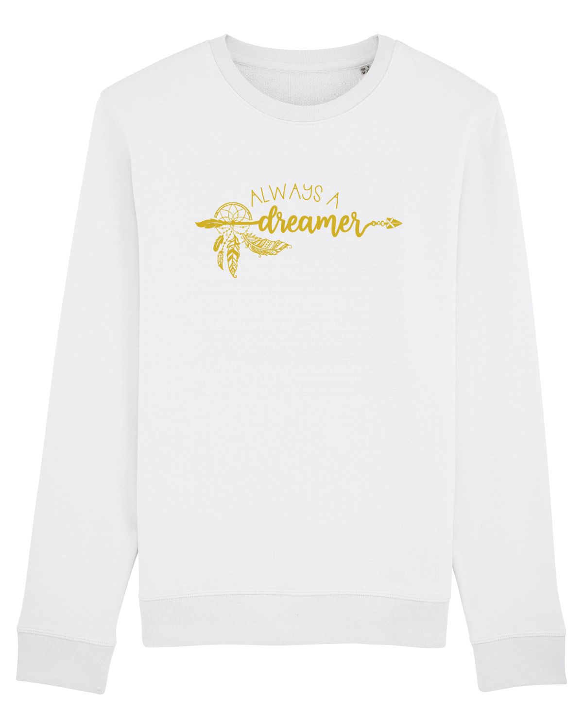 Bluză mânecă lungă Unisex Rise White