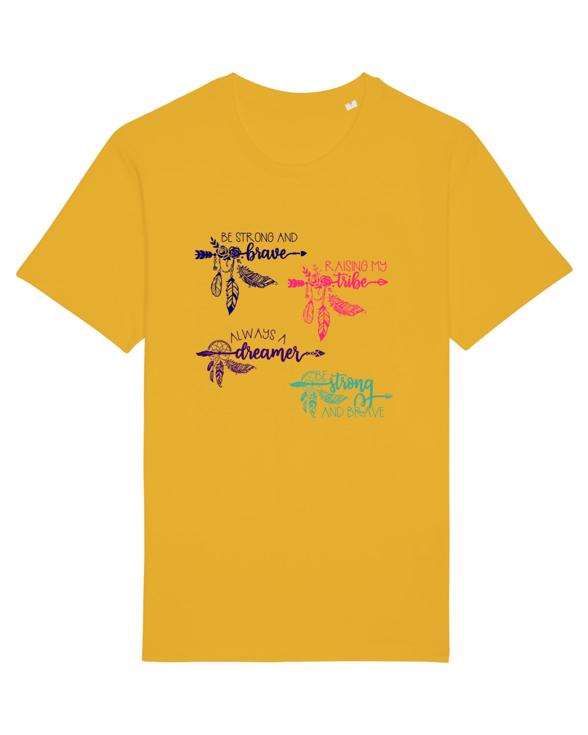 Tricou mânecă scurtă Unisex Rocker Spectra Yellow