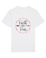 Faith Over Fear Tricou mânecă scurtă Unisex Rocker